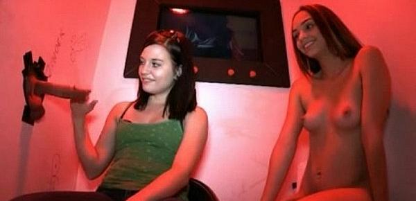  Two Girls First Time Visit At Gloryhole